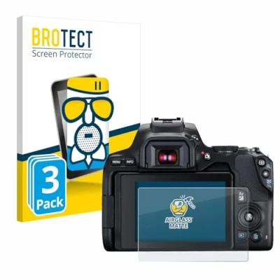 Afbeelding van BROTECT Screenprotector voor Canon EOS 250D Folie Beschermfolie Beschermglas matte (3 Stuks)