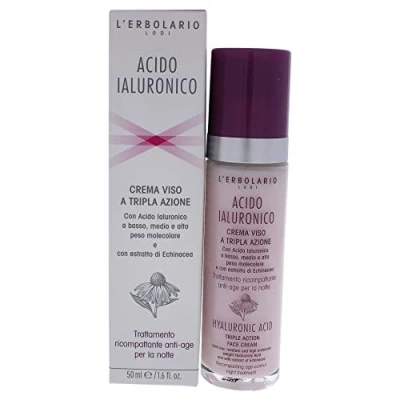 Afbeelding van L&#039;Erbolario Nachtcrème met drievoudige werking, per stuk verpakt (1 x 50 ml)