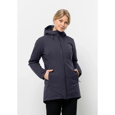 Afbeelding van Jack Wolfskin Stirnberg Ins JKT W Jas, grafiet, L Dames, GRAPHITE,