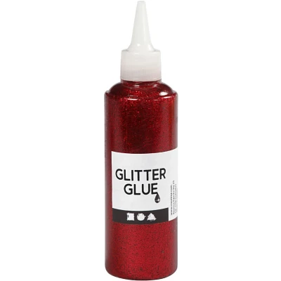 Afbeelding van Creativ Company Glitterlijm Rood, 118ml