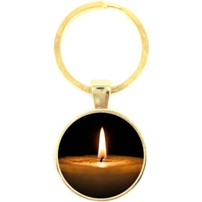 Afbeelding van Sleutelhanger Glas Kaars