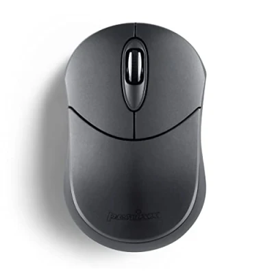 Afbeelding van Perixx PERIMICE 802IN Mouse Ottico Bluetooth Senza Fili Design portatile compatibel met pc, laptop, tablet en smartphone Windows, iOS Android grafietgrijs
