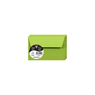Afbeelding van Clairefontaine 5541C enveloppen, zelfklevend, formaat 9 x 14 cm, 120 g/m², mintgroen, uitnodigingen voor evenementen en brieven, collectie pollen, premium papier, glad, 20 stuks