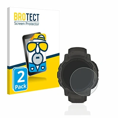 Afbeelding van BROTECT (2 Stuks) Antireflecterende Beschermfolie voor Garmin Instinct 2 Solar Anti Glare Screen Protector, Mat, Ontspiegelend