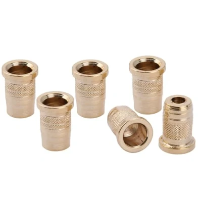 Afbeelding van Musiclily Pro 11mm Staal Top Snaarbussen String Ferrules voor through body Telecaster Elektrische Gitaar, Goud(6 stuks)