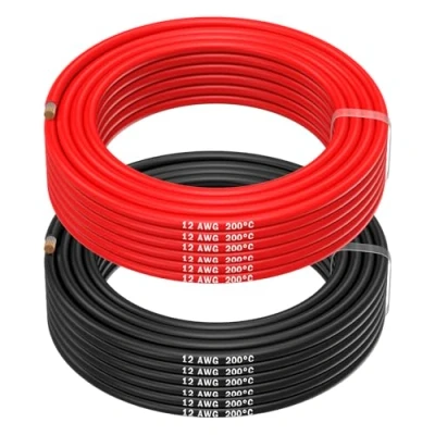 Afbeelding van MMOBIEL 12 AWG Siliconen Elektrische Draad Gauge (3,31mm²) Vertinde Koperkabel 2 Aparte Draden Rood &amp; Zwart Elk 10 m voor RC, Drones, 3D Printers, Batterijen, Luidsprekerdraden, Led Strips