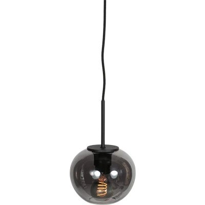 Afbeelding van Steinhauer Hanglamp HaloSwap met 1 bol smoke glas Ø 15cm 4291ZW