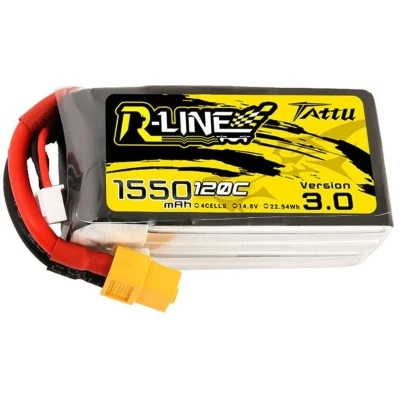 Afbeelding van Tattu Akumulator R Line Versie 3.0 1550mAh 14,8V 120C 4S1P XT60