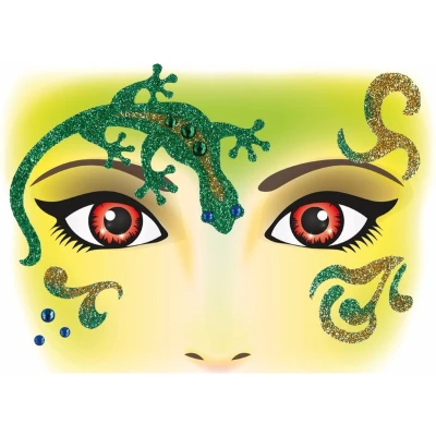 Afbeelding van Herma 15302 Face Art Stickers Gecko