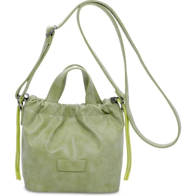 Afbeelding van Fritzi aus Preußen Schoudertas Poppi03 Vintage Crossbody Bag Green Lichtgroen
