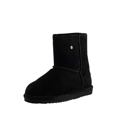 Afbeelding van Pantoffel Warmbat Women Kangaroo Suede Black Schoenmaat 42