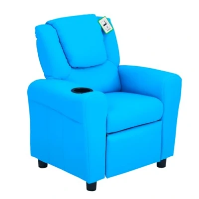 Afbeelding van HOMCOM Kinderfauteuil, mini fauteuil, kinderbank voor 3 6 jaar, blauw 55 0040