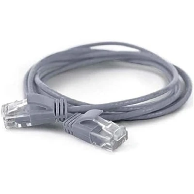 Afbeelding van wantecWire Extra dunne patchkabel CAT.6 UTP, lengte 2 m, grijs