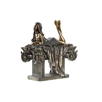 Afbeelding van Decoratieve figuren DKD Home Decor Vrouw Koper Hars (30,5 x 15,5 28,5 cm)