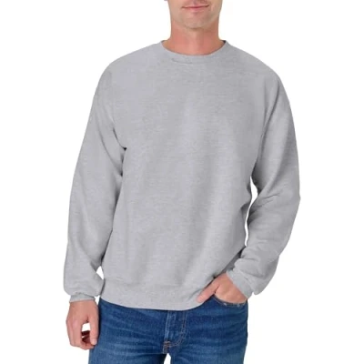 Afbeelding van Hanes Sweatshirt voor heren, Licht staal, 3XL