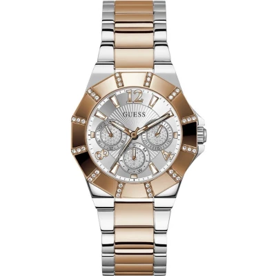 Afbeelding van Guess Sunray Horloge silvercoloured/rose goldcoloured, Dames, Maat: One Size, Silver coloured/rose gold coloured