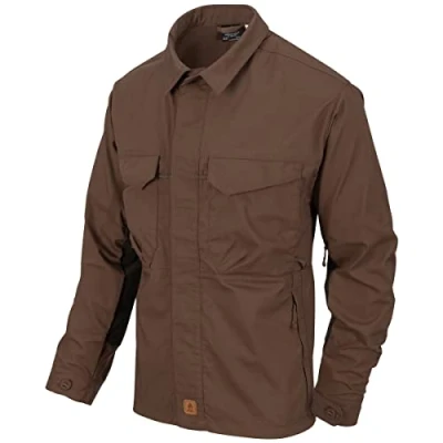 Afbeelding van Helikon Tex Heren Woodsman Shirt Earth Bruin/Zwart A maat M