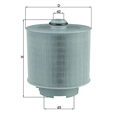 Afbeelding van Luchtfilter MAHLE ORIGINAL LX 1006/2D