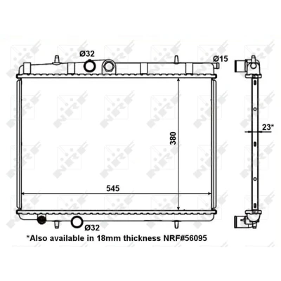 Afbeelding van NRF Radiateur 56096