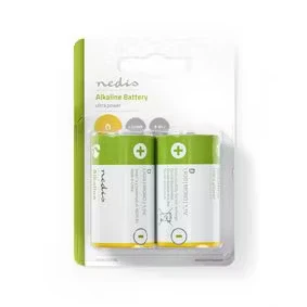 Afbeelding van D LR20 batterij Nedis 2 stuks (Alkaline, 1.5 V)
