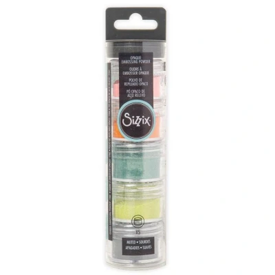 Afbeelding van Sizzix Opaque Embossing Powder Muted 5x12g (665688) (DISCONTINUED)