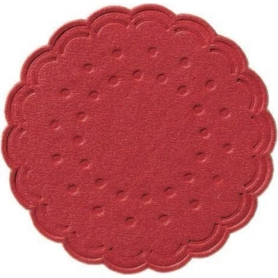 Afbeelding van Duni Onderzetter 8LAGIG Tissue Plain Rood, Diameter 7,5 cm, Pack van 250