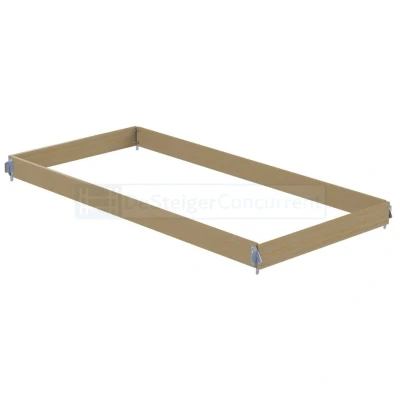 Afbeelding van 1.35x1.85/1.90m houten kantplankset