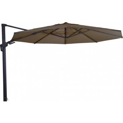 Afbeelding van Zweefparasol VirgoFlex Taupe Ø350 cm inclusief kruisvoet
