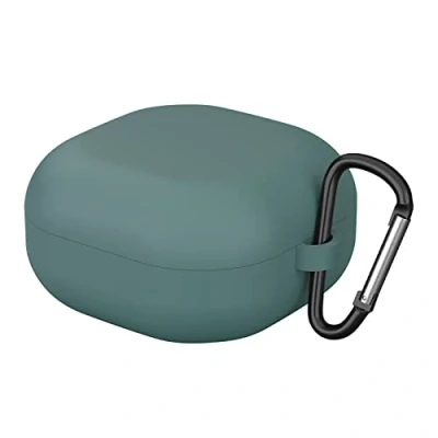 Afbeelding van GIOPUEY Cilicone hoes compatibel met Samsung Galaxy Buds FE 2023/Buds 2 Pro, ultradunne zachte hoes, slim fit, anti val, niet gemakkelijk vuil legergroen