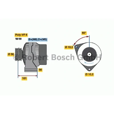Afbeelding van Bosch Alternator/Dynamo 0 986 041 120