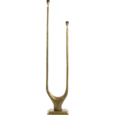 Afbeelding van Light &amp; Living Vloerlamp Gavi 2 Lamps Antiek Brons excl. kap