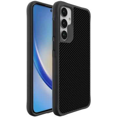 Afbeelding van Samsung Galaxy A55 Hoesje Kunststof iMoshion Backcover/Hardcase Zwart Telefoonhoesje Shockproof/Valbescherming
