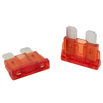 Afbeelding van 5 stuks SeKi standaard ATO platte steekzekering 10 A rood; autozekering 19 mm zekering 32 V/DC boot caravan