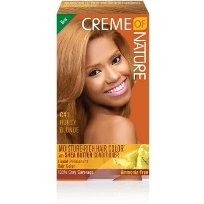 Afbeelding van Creme Of Nature Moisture Rich Hair Color Kit C41 Honey Blonde