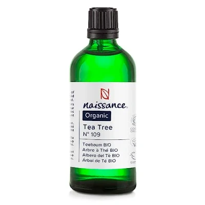 Afbeelding van Naissance Theeboomolie Essentiële (Nr. 109) 100ml Zuiver, Natuurlijk, Wreedheidvrij, Veganistisch en Onverdund Naar de Aromatherapie, Geurlamp, Massagemischungen Zelfgemaakte Formuleringen