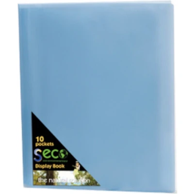 Afbeelding van Seco showalbum A4 blauw 10 tassen 50 micron milieuvriendelijk SE DB10 BU