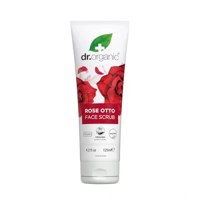 Afbeelding van 1+1 gratis Dr. Organic Rose Face Scrub 125ml