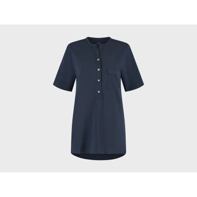 Afbeelding van Yumeko pyjama t shirt dames jersey midnight blauw xl