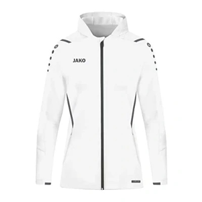 Afbeelding van JAKO Challenge Jack Met Capuchon, Dames, Wit/Antra Licht, 44