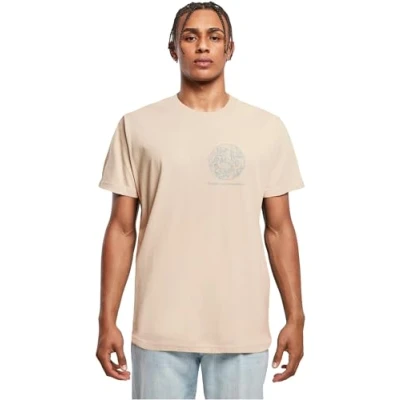 Afbeelding van Mister Tee Hemisphere Tshirt print, Heren, Maat: XL, Sand