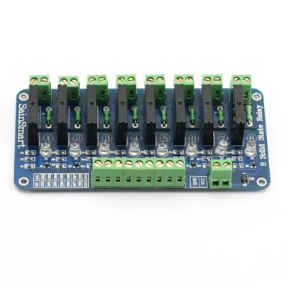 Afbeelding van SainSmart OMRON Solide relaismodule, 8 kanaals 5 V, state relaismodule board voor Arduino ARM DSP PIC