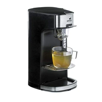 Afbeelding van SENYA Tea Time zwarte theemaker, thee of theezakje dat geschikt is voor elektrische theepotten, met verwijderbare infuser van 1415 W, SYBF CM013N, zwart