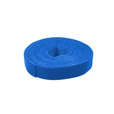 Afbeelding van LogiLink Kabelbinder aus Klettband 4 m, blau