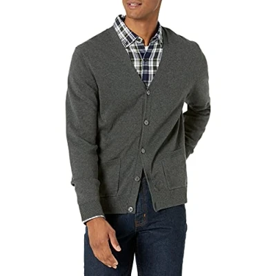 Afbeelding van Amazon Essentials Men&#039;s Vest van katoen, Houtskoolzwart, XS