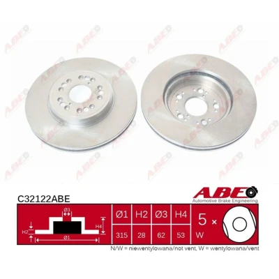 Afbeelding van ABE Remschijven C32122ABE