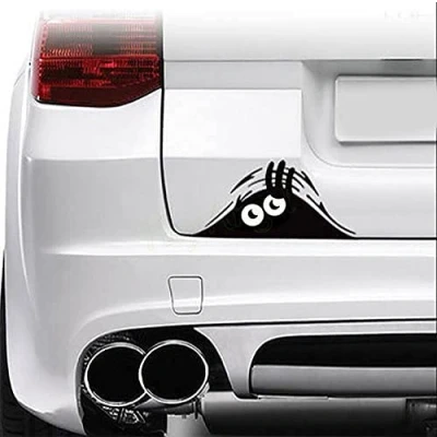Afbeelding van SKS Distribution® 3D grappige Peeking Monster Cartoon Autosticker Vinyl Badge Embleemsticker