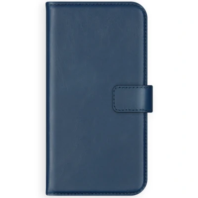 Afbeelding van Apple iPhone 11 Pro Max Hoesje Echt leder Selencia Bookcase Blauw Telefoonhoesje