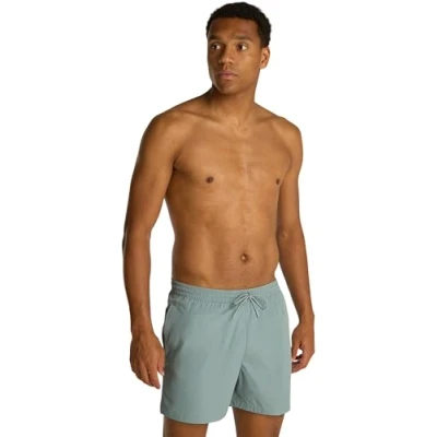 Afbeelding van Calvin Klein Heren Medium Trekkoord KM0KM01161 Zwembroek, Grijs (lood), L, L
