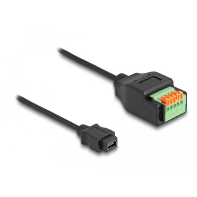 Afbeelding van Delock USB 2.0 Kabel Typ Mini B Buchse zu Terminalblock Adapter mit Dr