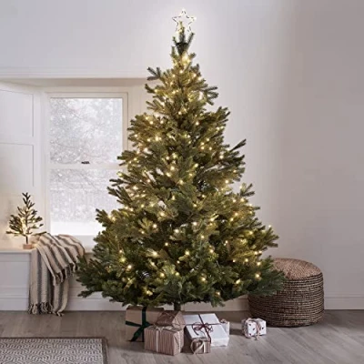 Afbeelding van Lights4fun 240 Micro LED Ster Kerstboompiek incl. Kerstboom Fairy Lights Kerstdecoratie Batterij Werkt Boompiek